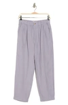 Madewell Linen Blend Track Trousers In Faded Lavender