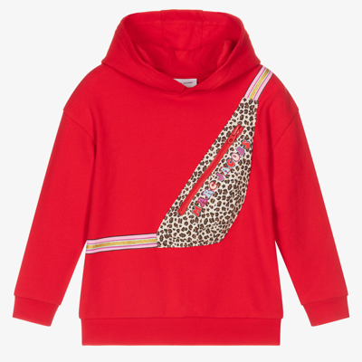 Marc Jacobs Babies'  Girls Red Cotton Hoodie