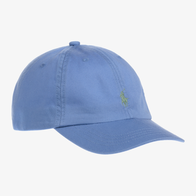 Polo Ralph Lauren Babies' Boys Blue Cotton Logo Cap