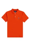 Psycho Bunny Boys' Classic Polo Shirt - Little Kid, Big Kid In Brilliant Red