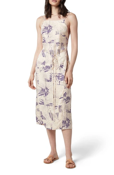 Equipment Carris Print Strappy Midi Dress In Sun Kiss Parachute Purple