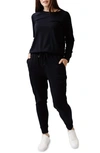 Cozy Earth Ultrasoft Long Sleeve Pajama Top In Black