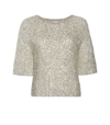 LAPOINTE CASHMERE SEQUIN TEE