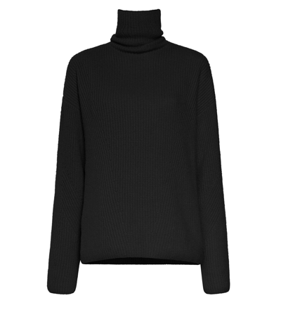 Lapointe Cashmere Silk Turtleneck In Black