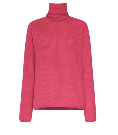 Lapointe Cashmere Silk Turtleneck In Magenta