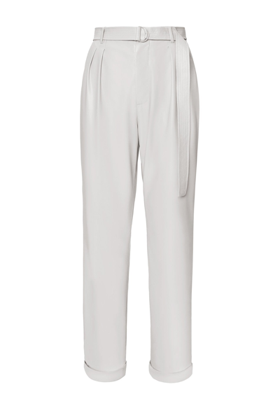 Lapointe Faux Leather Trouser In White