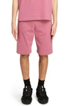 Acne Studios Organic Cotton Sweat Shorts In Acx Old Pink