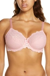 Chantelle Lingerie Rive Gauche Full Coverage Underwire Bra In Rose Tutu/ Rose Drage-1m