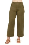 SPANX STRETCH TWILL WIDE LEG CROP PANTS