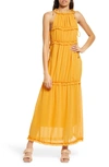 Amy Lynn High Neck Maxi Dress In Orange