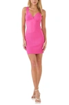 Endless Rose Ribbed Body-con Minidress In Pink