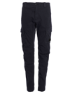 C.p. Company Lens-detail Cargo Trousers In Blue