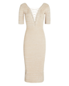 LE SUPERBE COMING AND GOING KNIT MIDI DRESS