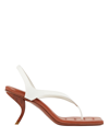 Gia Borghini X Rhw Rosie 13 Leather Thong Sandals In Ivory
