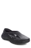 Maison Margiela X Reebok Black Croafer Slip-on Rubber Sneakers In Black