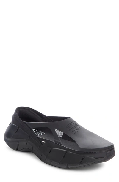 Maison Margiela X Reebok Black Croafer Slip-on Rubber Sneakers