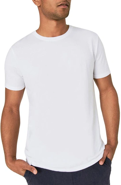 Lucky Brand Venice Burnout Crewneck T-shirt In Bright White