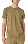 Lucky Brand Venice Burnout Crewneck T-shirt In Military Olive