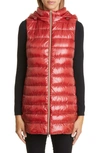 Herno Serena Hooded Down Puffer Vest In 6600/ Burnt Henna