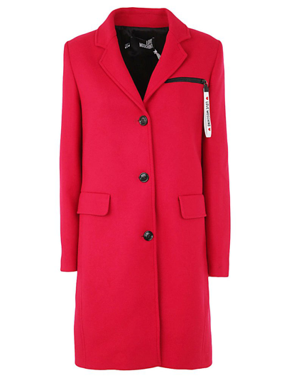 Love Moschino Classical Coat Red  Woman