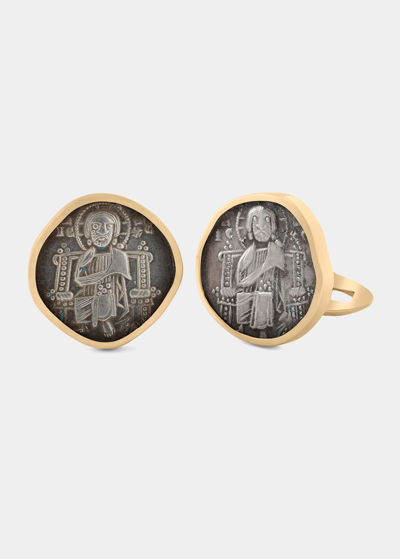 Jorge Adeler Men's 18k Yellow Gold Doges Of Venice Coin Cufflinks