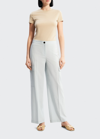 Theory Women's Crisp Cargo-pocket Wide-leg Pants In Harbour