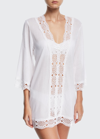 La Blanca Island Fare Cover-up Tunic In White