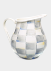 Mackenzie-childs Mackenzie Childs Sterling Check Enameled Steel 3-quart Pitcher