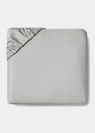Sferra Fiona King Fitted Sheet, 78" X 80" X 17" In White