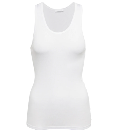 Wardrobe.nyc Wardrobe. Nyc Ribbed-knit Cotton Tank Top In White