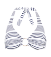 Melissa Odabash Brussels Halterneck Bikini Top In Pique Stripe