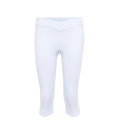 Alo Yoga Airbrush Crop Leggings In White