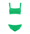 Hunza G 'xandra' Green Bikini With Fixed Straps In Emerald