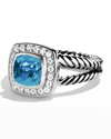 David Yurman Petite Albion Ring With Diamonds In Metallic