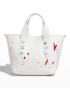 Christian Louboutin Frangibus Small Tote Bag In Bianco