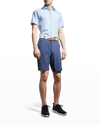 Peter Millar Men's Shackleford Performance Hybrid Shorts In Navy