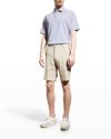 Peter Millar Salem High Drape Performance Shorts In Beech Wood