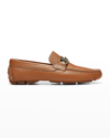 Donald Pliner Men's Dardo Leather Drivers In Cognac