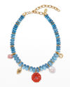 LIZZIE FORTUNATO FLORENCE BEADED NECKLACE