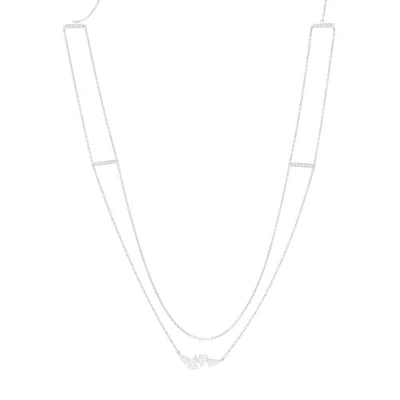 Repossi Serti Sur Vide Necklace In White Gold