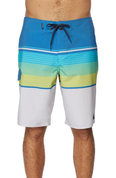 O'neill Lennox Stretch Stripe Board Shorts In Pacific
