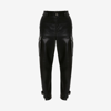 ALEXANDER MCQUEEN LEATHER CARGO TROUSERS
