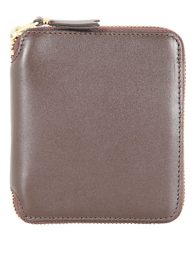 Comme Des Garçons Wallet Classic Zipped Wallet In Brown