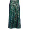 Vince Sequin A-line Midi Skirt In Teal
