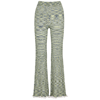 Simkhai Grayson Slim-leg Mid-rise Knitted Trousers In Green