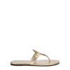 TORY BURCH MILLER GOLD-TONE LEATHER SANDALS