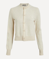 Acne Studios Crew-neck Cardigan In Oatmeal Melange