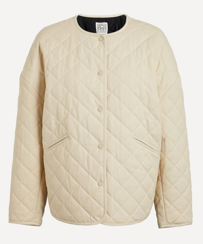 TOTÊME TOTEME WOMEN'S QUILTED COTTON CANVAS JACKET