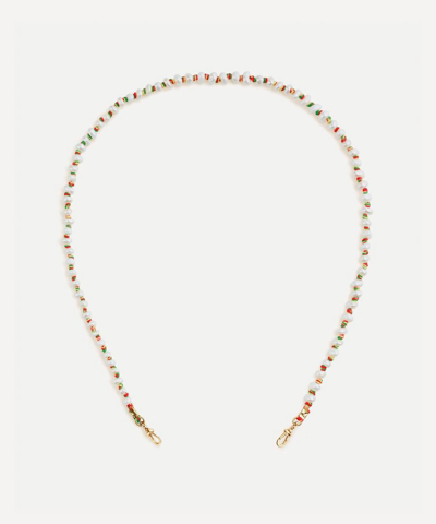 Marie Lichtenberg 9ct Gold Mauli Full Pearl Necklace In Multi