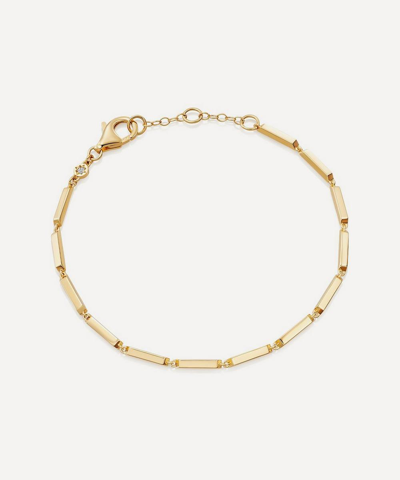 Astley Clarke Aubar 18ct Yellow Gold-plated Vermeil Sterling Silver And White Sapphire Bracelet